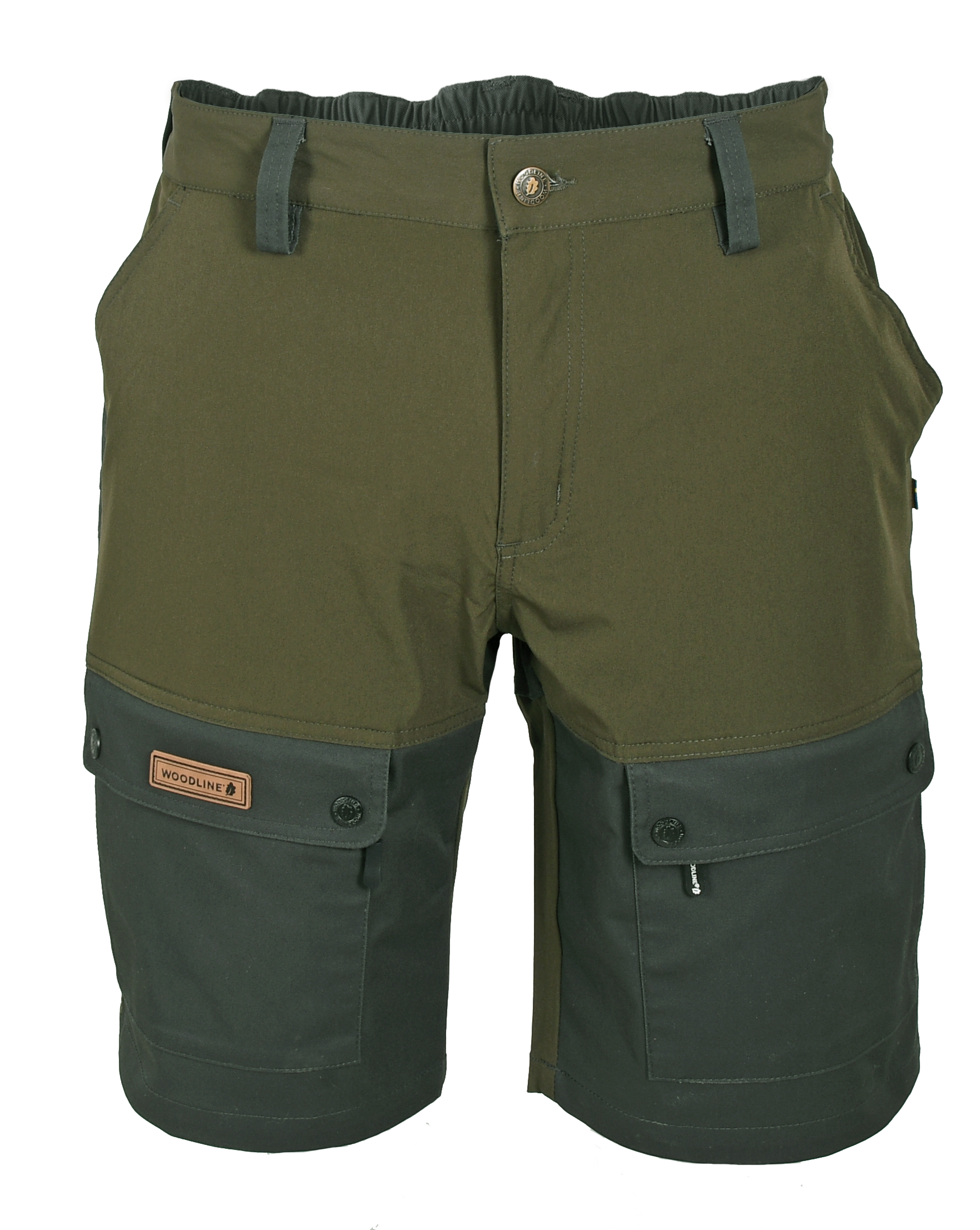 Woodline Shorts Boksund Grön/Grå