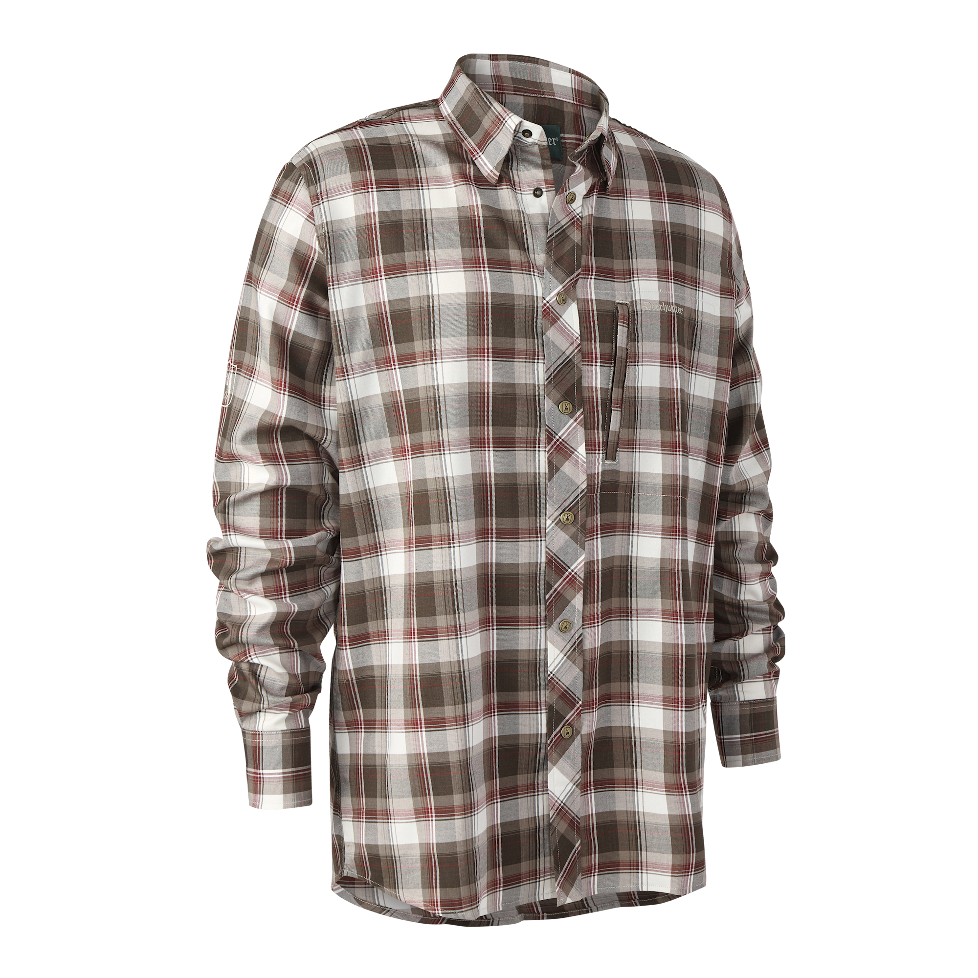 Deerhunter Silas skjorte herre brun ternet