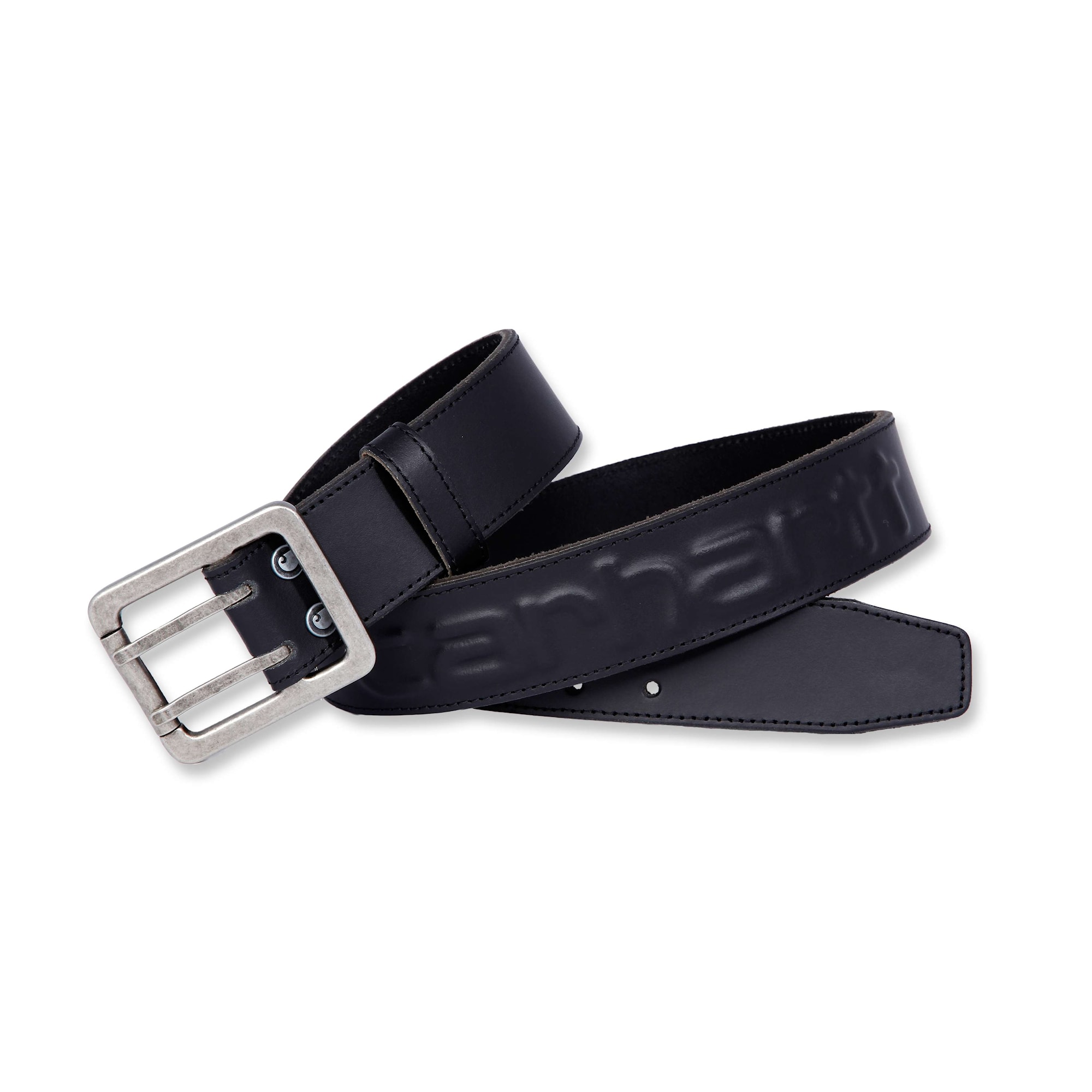 Carhartt Logo Leather Belt Mens Black W34