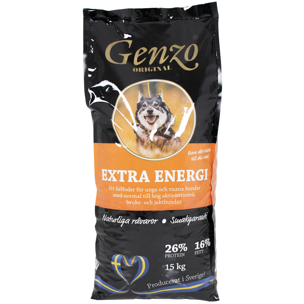 Genzo Extra Energi 15kg Hundfoder