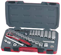 Teng Tools Hylsyavainsarja. Nelikulmainen 3/8\"-kiinnitys T3839