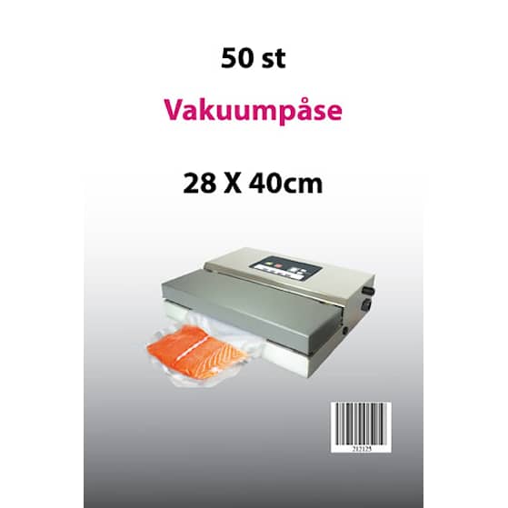 Vakuumpåsar till Vakuumförpackare 28x40 50-pack