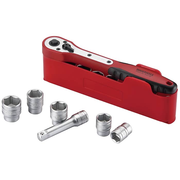 Teng Tools Hylsyavainsarja, nelikulmainen 3/8\"-kiinnitys M3812N1