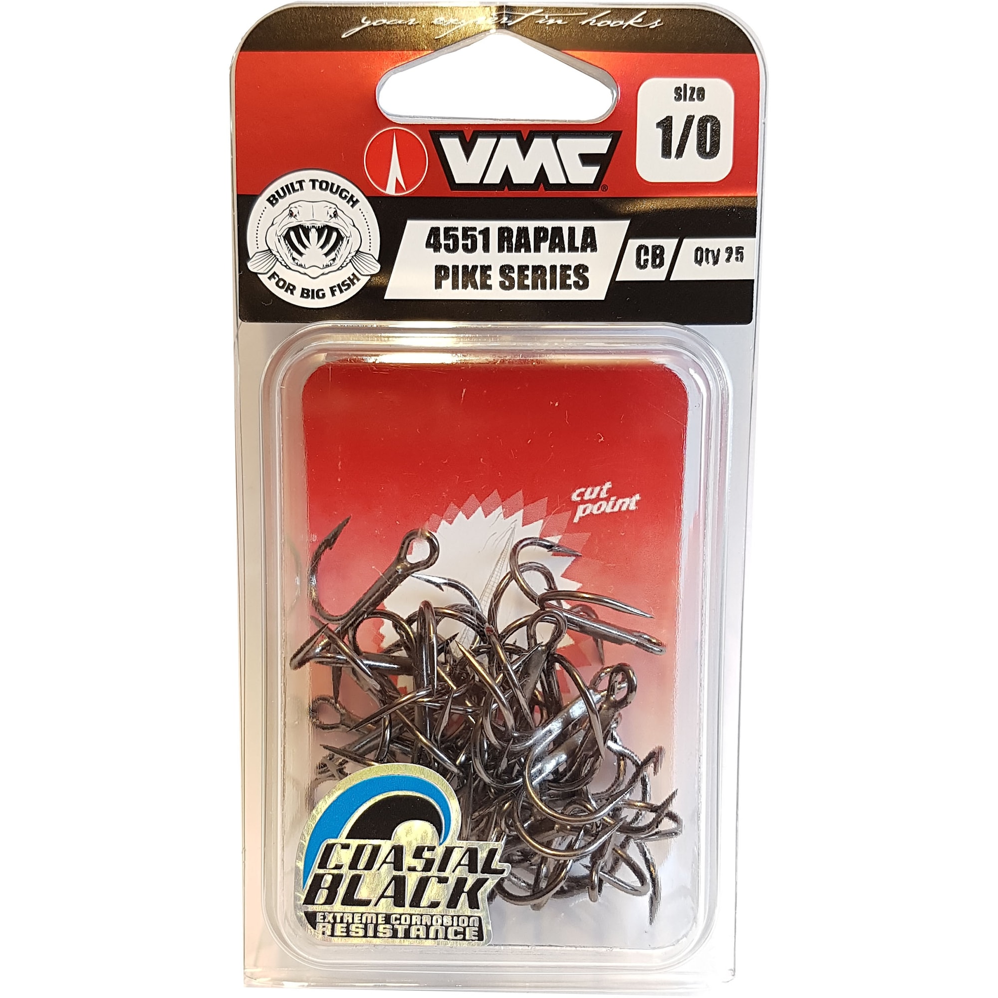 VMC 4551CB Rapala Pike #1/0 25-pack