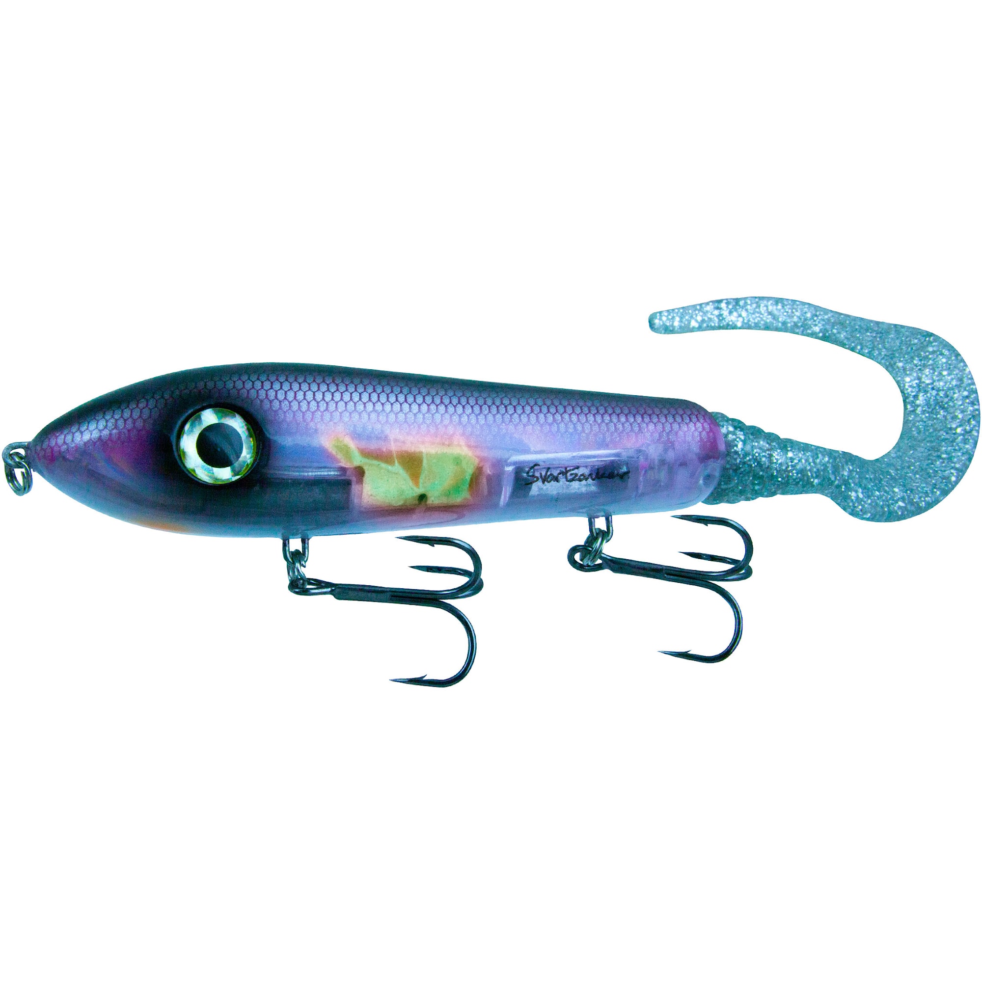 Svartzonker McTail V1 26 cm Slow Sink White Fish Flash -