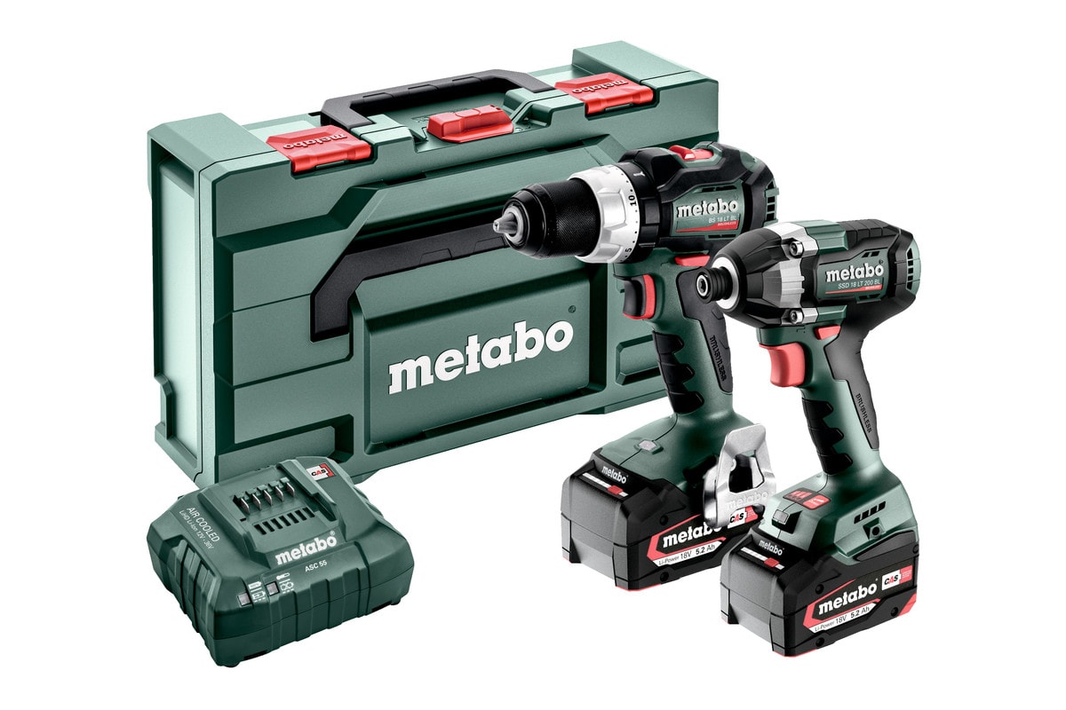 Metabo Työkalupaketti Combo Set 2.8.4 18V, 2 x 5,2Ah akut & laturi SC 30