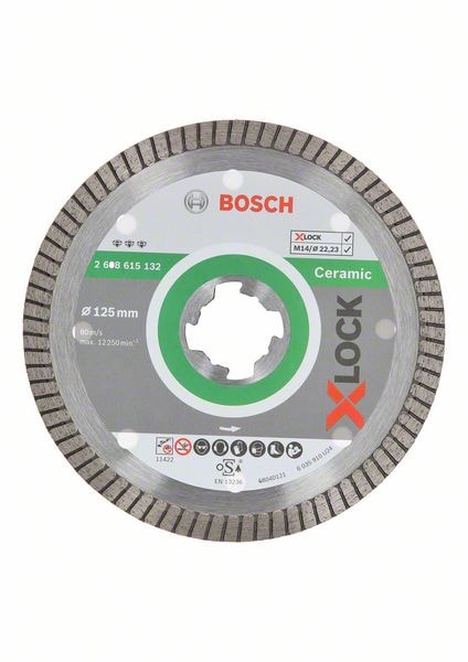 Bosch Diamantkapskiva Best for Ceramic Extra Clean Turbo X-Lock