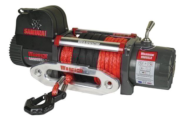 Warrior Winches Vinsj Samurai 9500 lb Premium, 12V Armortek syntetisk