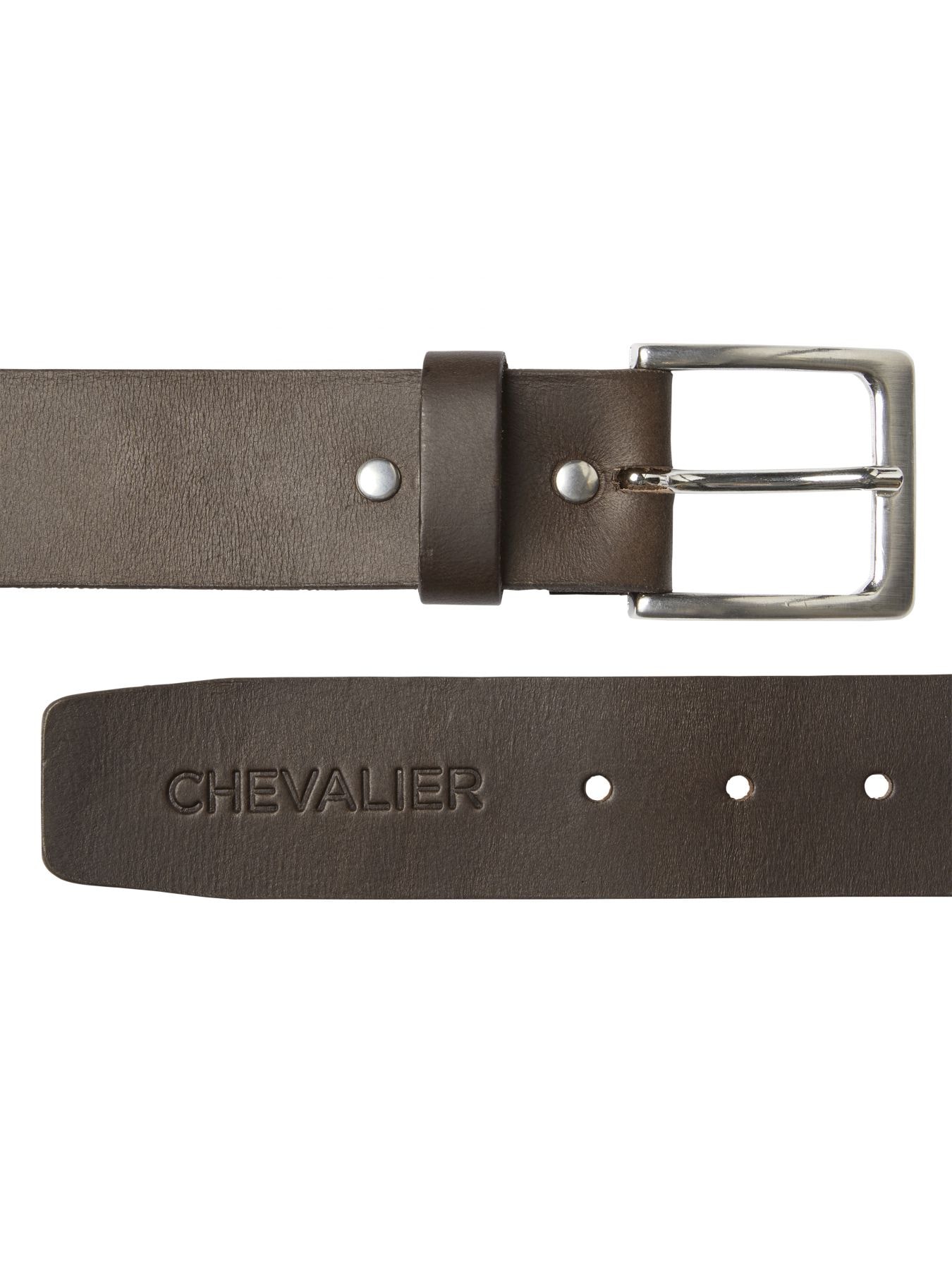 Chevalier Halton Leather Belt Men Leather Brown 105