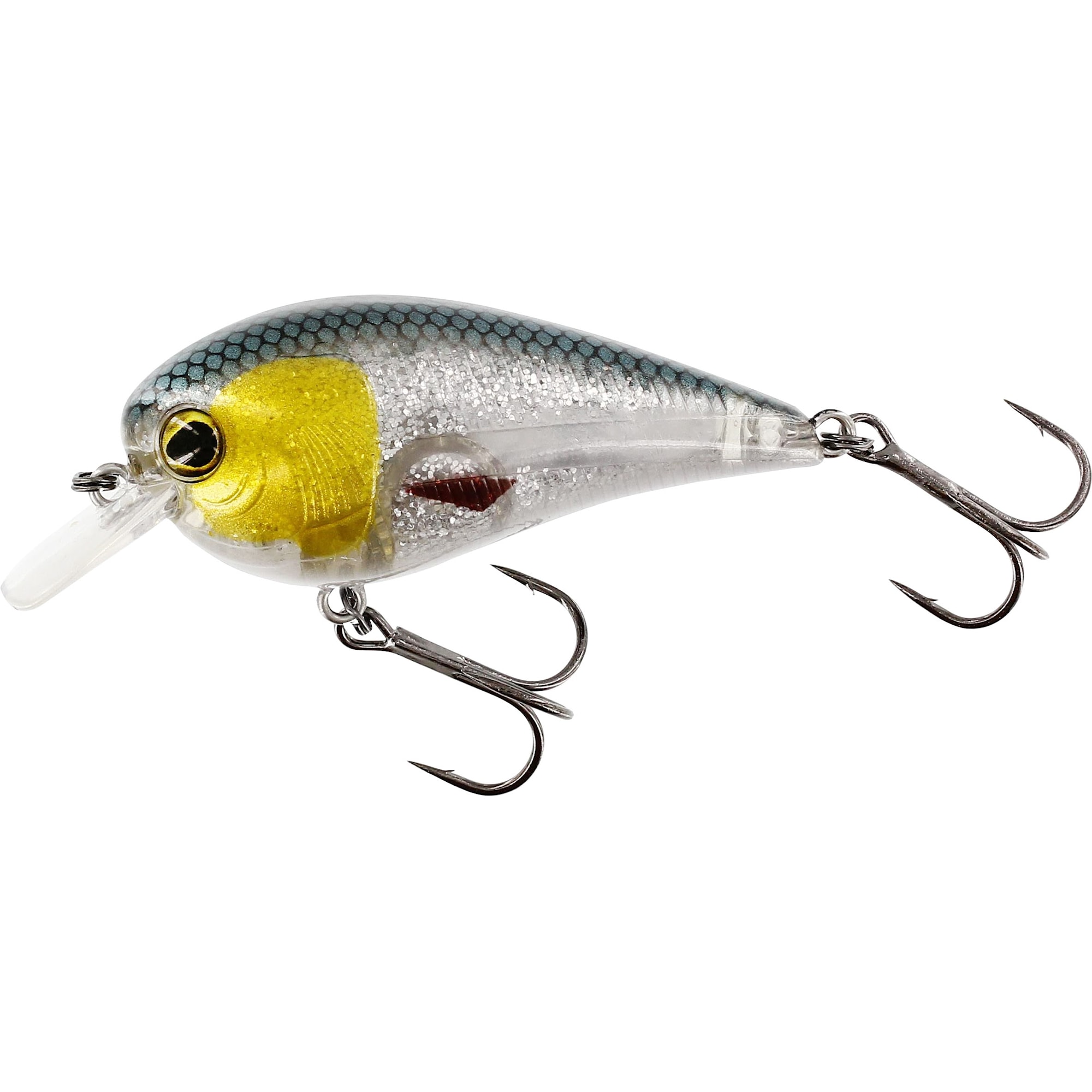 BassBite Squarebill 7 cm Flytande 3D Headlight