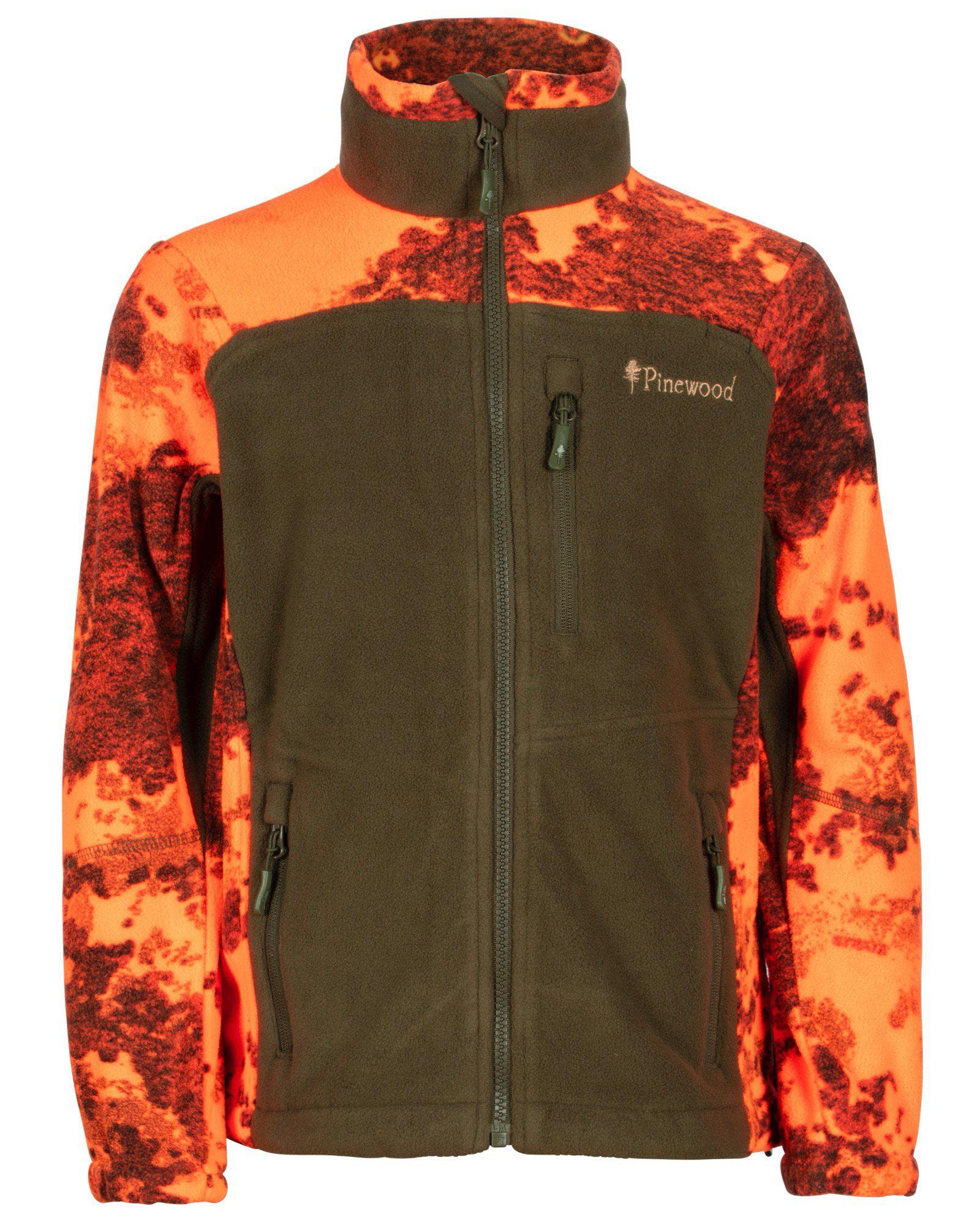 Pinewood Furudal Hunters Camou Fleecejacka Barn Strata Blaze/Hunting Green 164