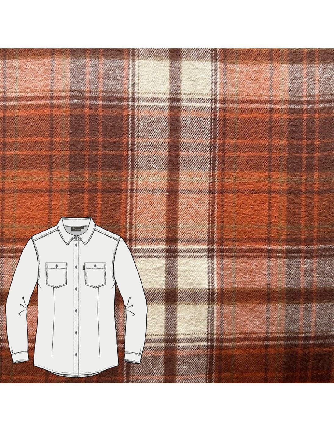 Pinewood Härjedalen Skjorta Dam Terracotta/Brown