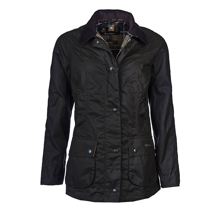 Barbour Classic Beadnell Oil Coat Dame, Oliven