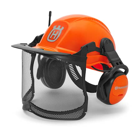 Husqvarna hjelm Functional fluorescerende med FM-radio