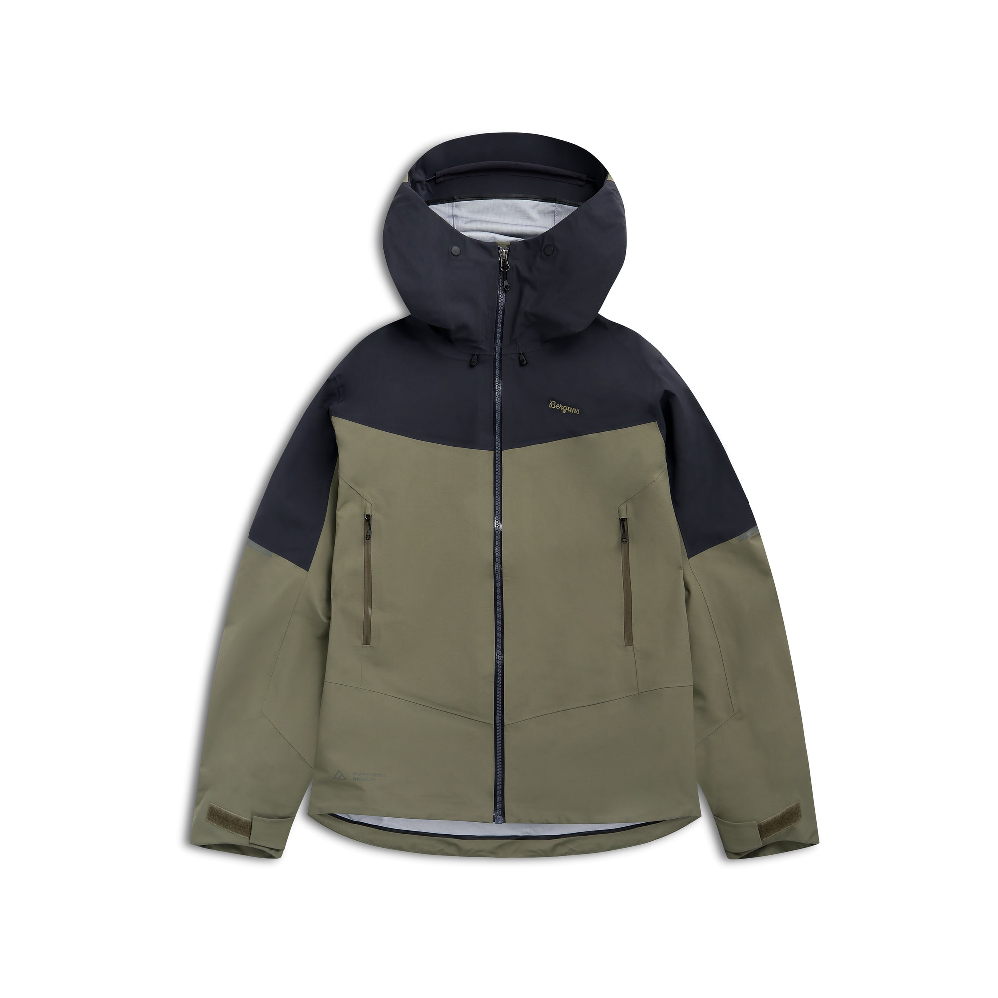 Bergans Rabot Alpine 3L Skaljacka Herr Green Mud/Dark Shadow Grey