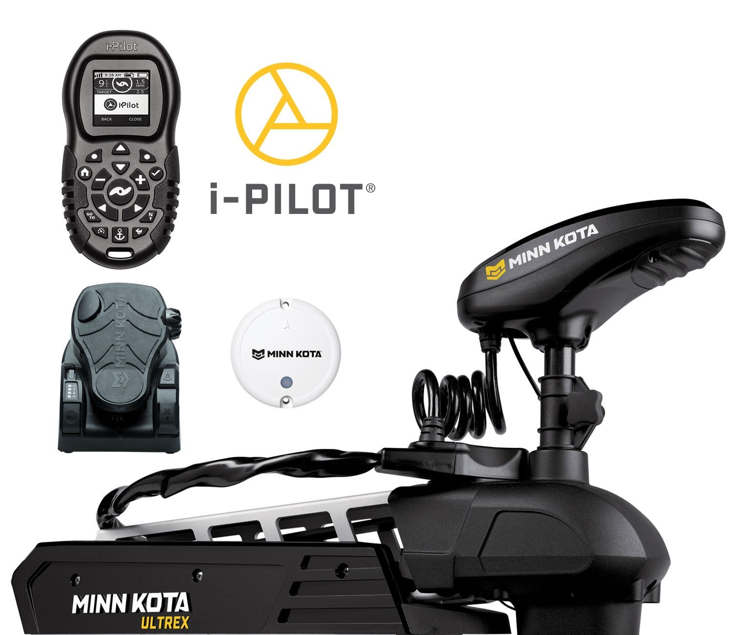 Minn kota Ultrex BT 80 US2 IP 52" 24V Paket med pedal och fjärrkontroll
