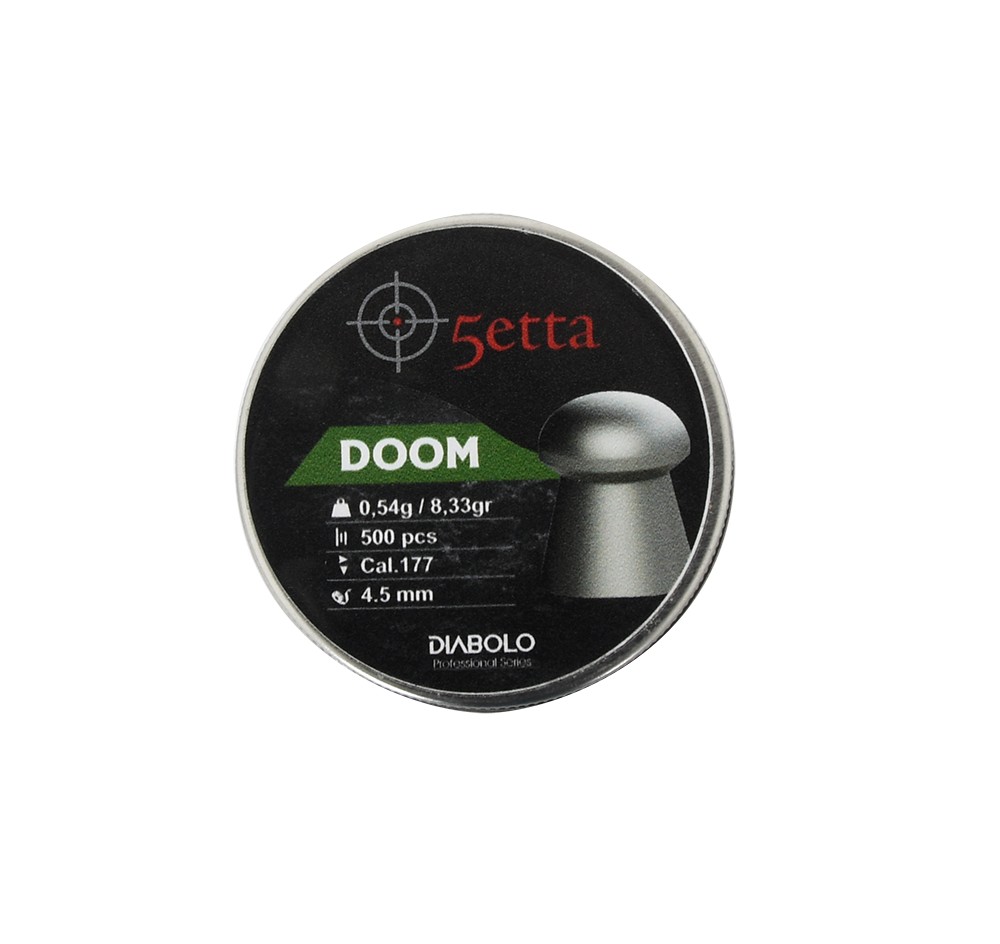 5etta Luftvapenkulor Doom 4,5mm 0,54g / 8,33gr 500pcs