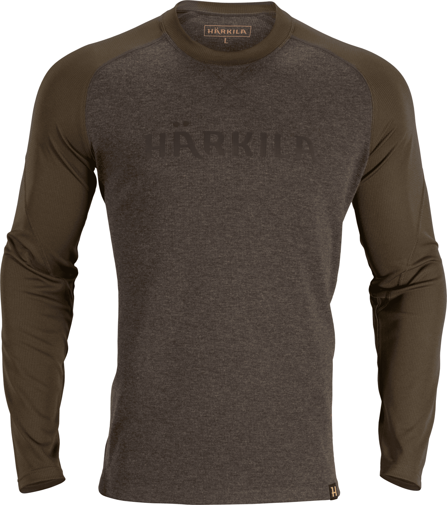 Härkila Metso L/S T-shirt Men Olive Night/Willow Green