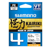 Shimano Line Kairiki 4 150m 0.28mm 26.0kg Orange