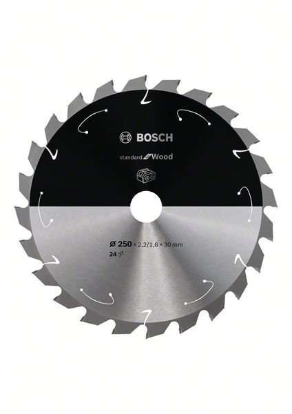 Bosch Sågklinga Standard for Wood 250×2,2/1,6×30mm 24T