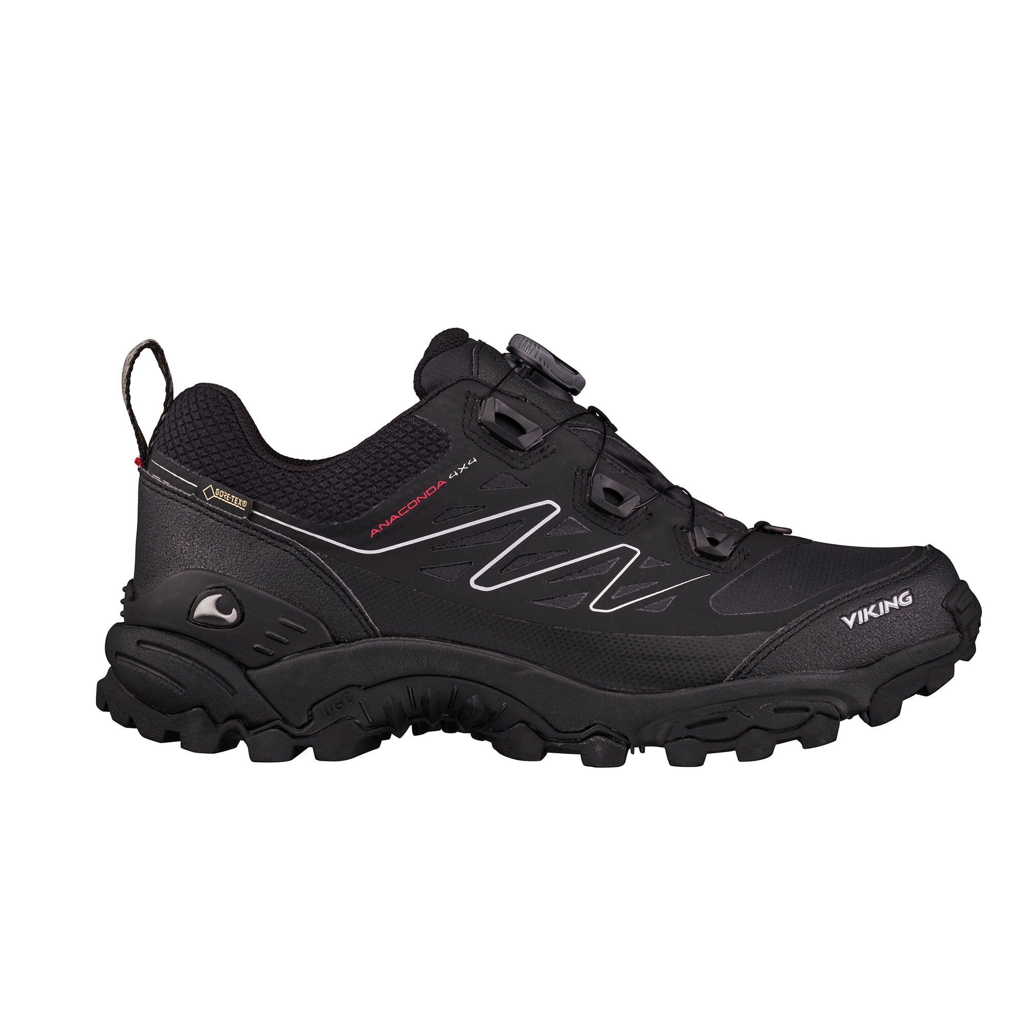 Viking Anaconda 4x4 Låg GTX BOA Svart/Orange 38 - Gore-Tex
