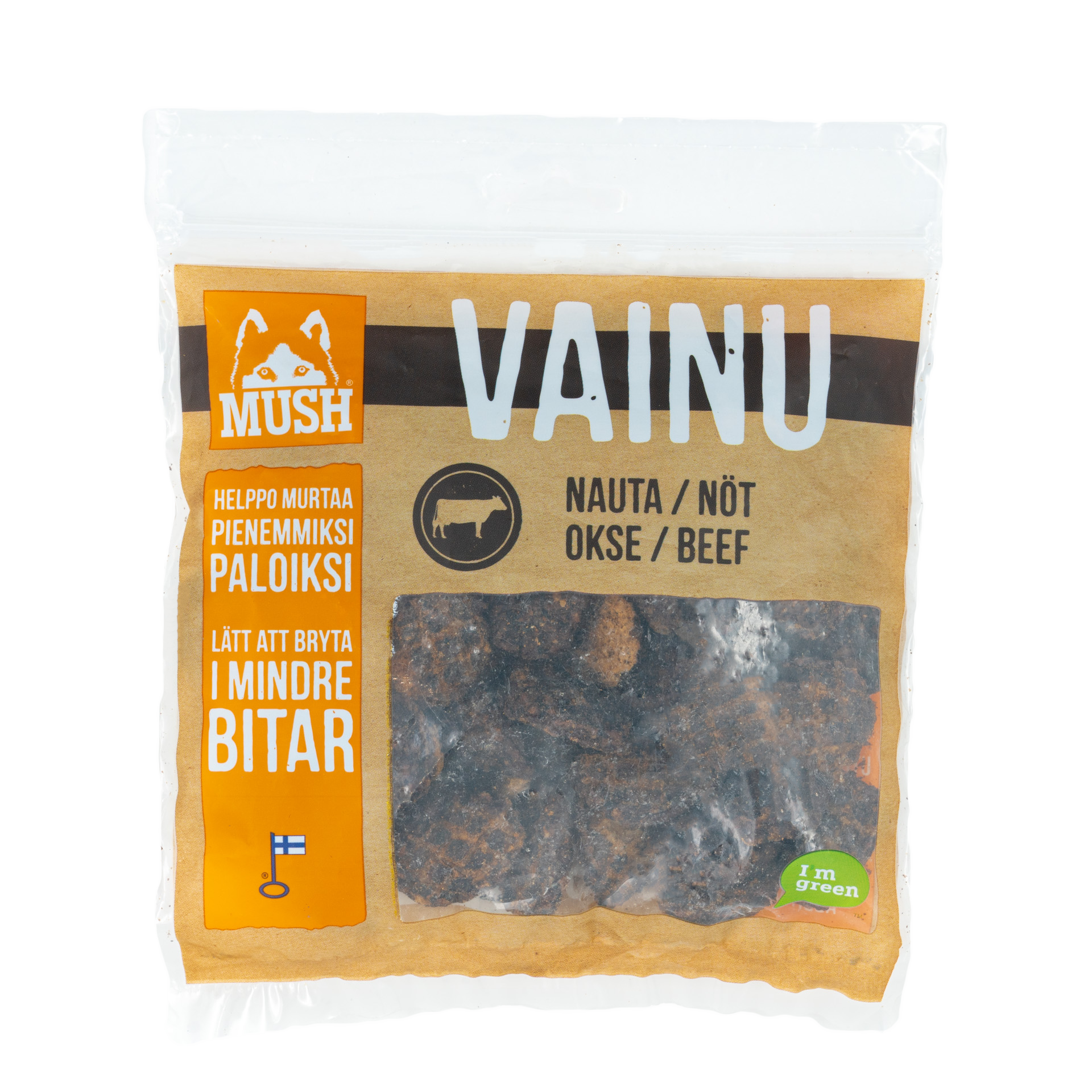 MUSH VAINU Nötgodis 150 g påse