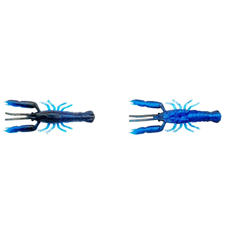 3D Crayfish Rattling 6,7 cm Blue Black 8-pack