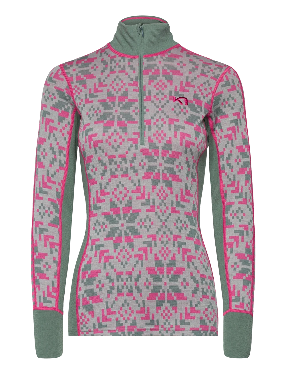 Kari Traa Else Half Zip Sail Grey