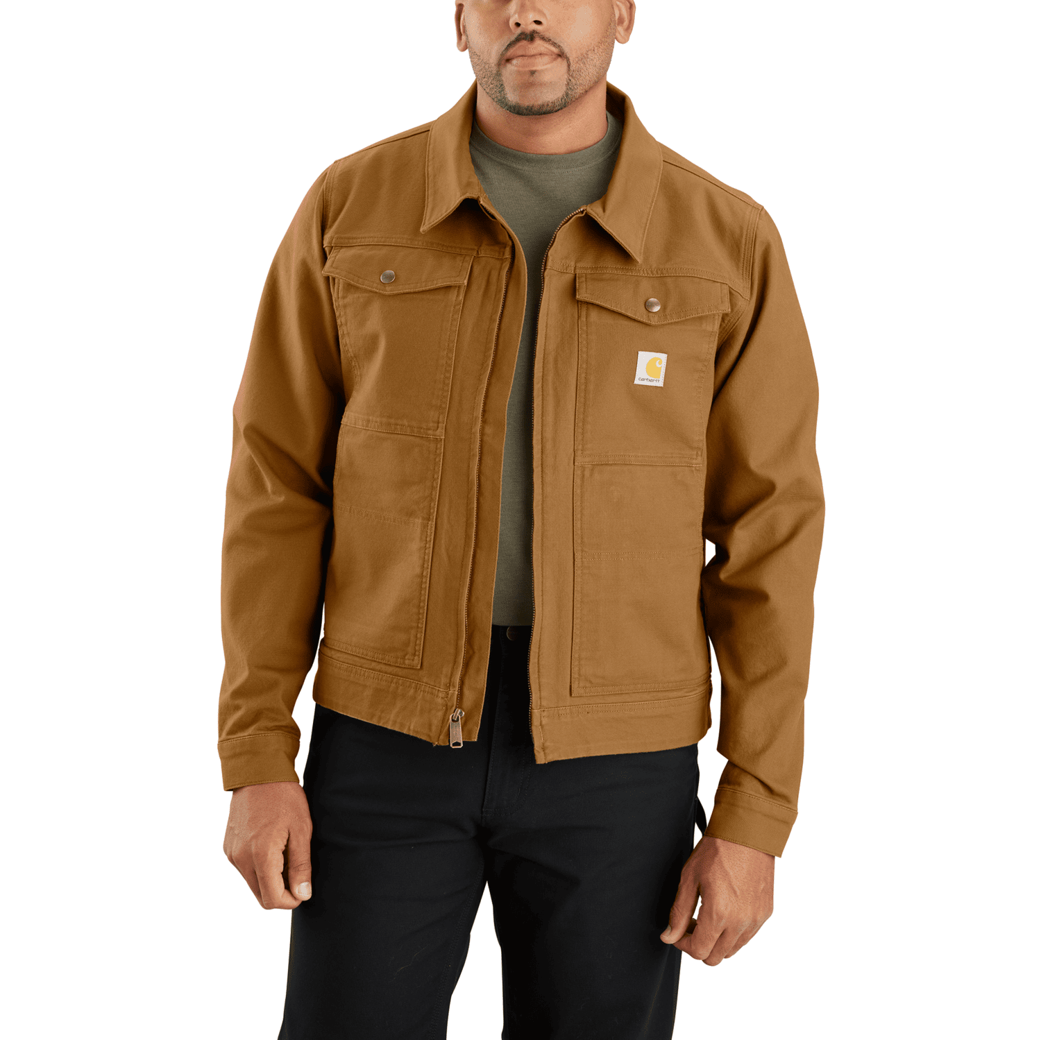 Carhartt Rugged Flex™ Duck Berwick Jacket Men Carhartt Brown