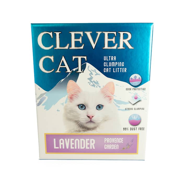 CleverCat kattegrus lavendel 10 kg