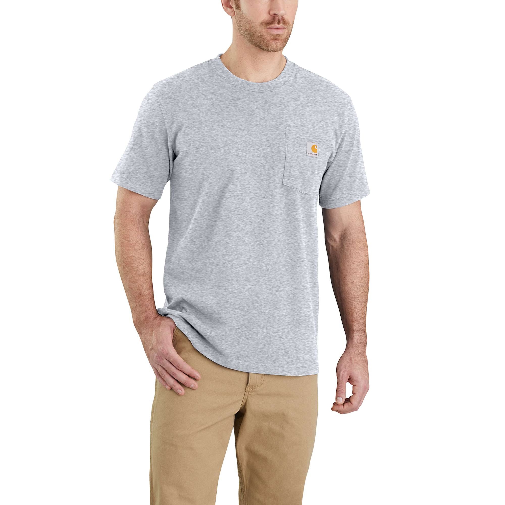 Carhartt Workwear Pocket T-Shirt Mens Heather Grey