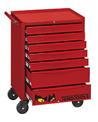 Teng Tools Verktygsvagn TCMM277EV med 7 lådor och 277 verktyg, röd