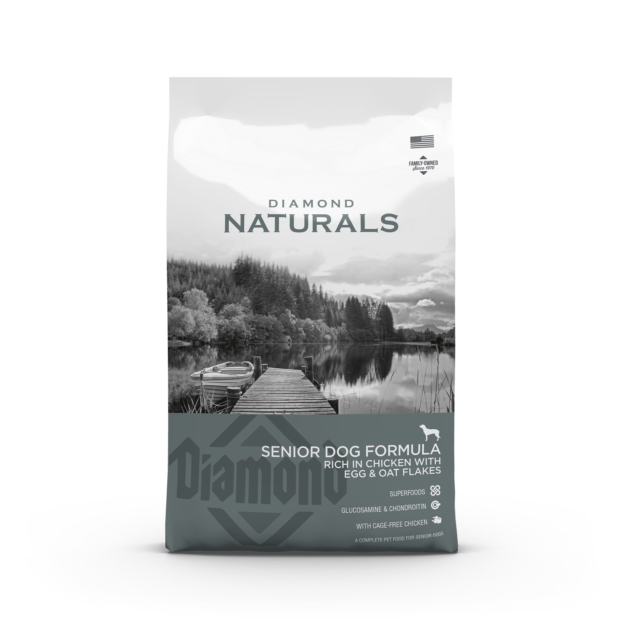 Diamond Naturals Senior Dog Kylling Egg & Havre 15 kg