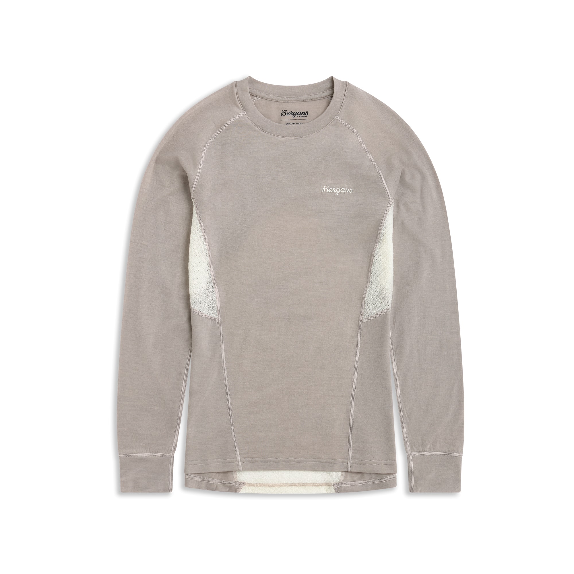 Bergans Inner:Pure Merino L/S Ulltrøye Dame Sandstone