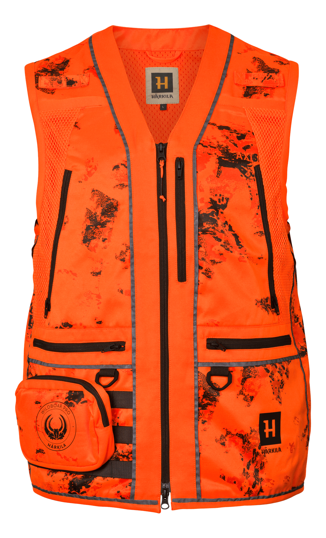 Härkila Wildboar Pro Blaze Camo Väst Herr AXIS MSP®CE Orange