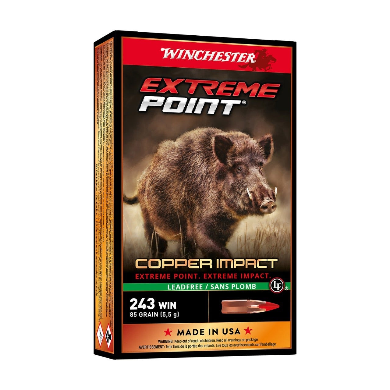 Winchester Extreme Point .30-06 180gr, Blyfri