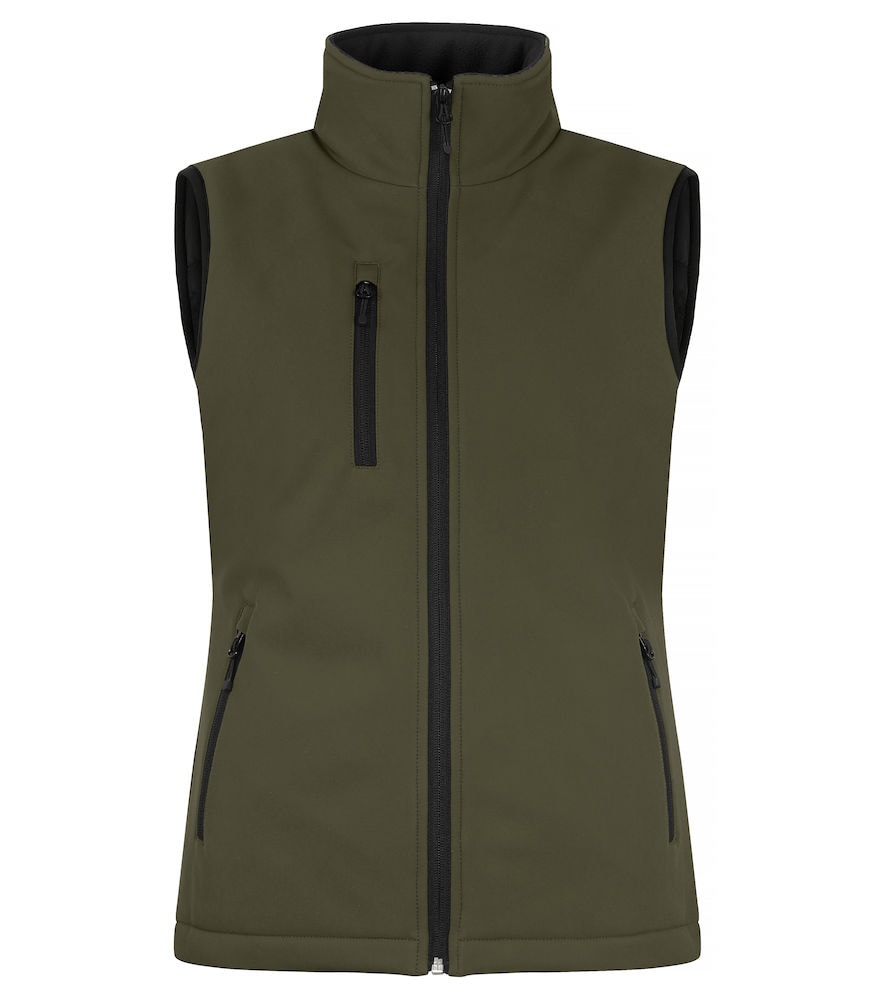 Clique Padded Softshell Vest Ladies Dimgrön L