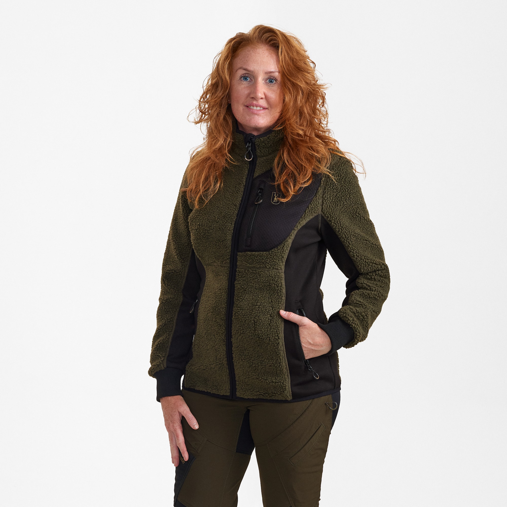 Deerhunter Lady Roja Fiber Pile Jacka Dam Adventure Green 48 -