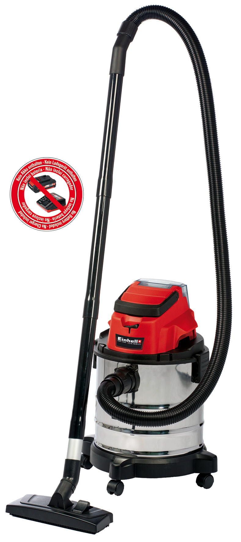 REA/Black Friday Einhell TC-VC 18/20 Li S-Solo Batteridriven våt- och torrdammsugare