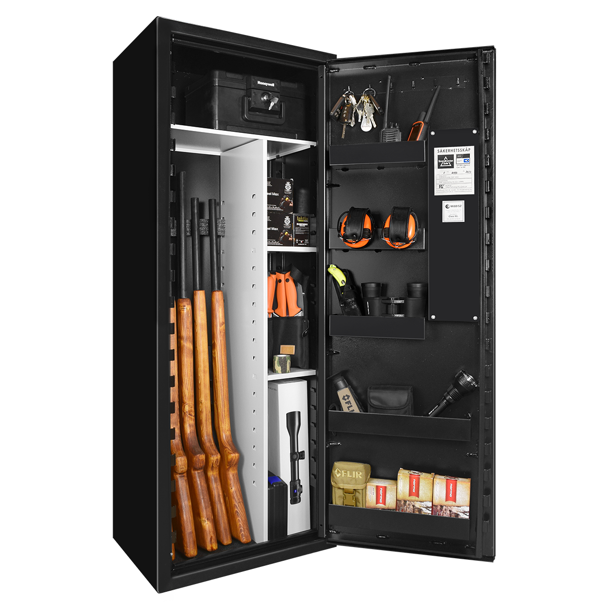 Scandinavian Safe SP88 Pistolskab med nøgle Sort