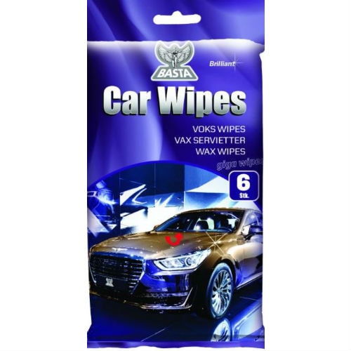 Basta Car Wipes Giga Wax renseservietter 6 stk.
