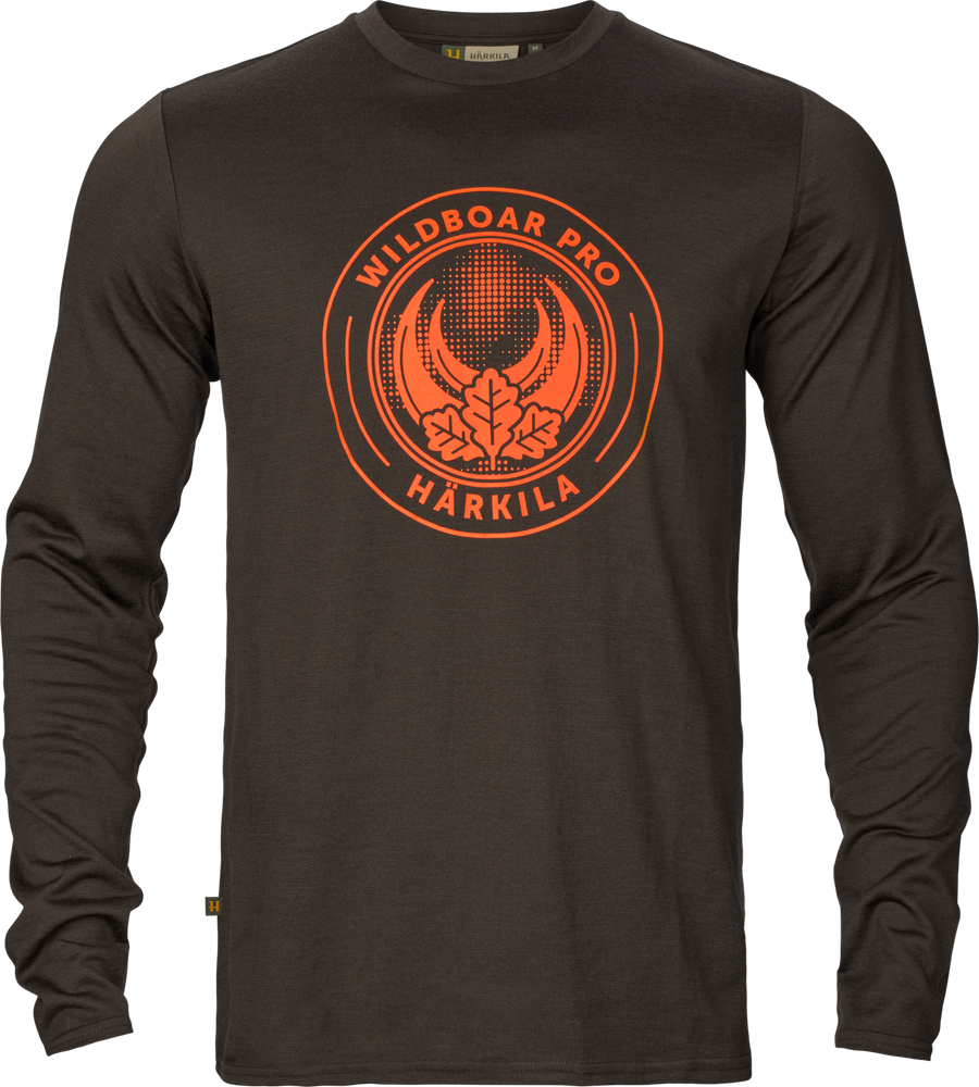 Härkila Spiel L/S T-Shirt Herr Shadow brown wildboar