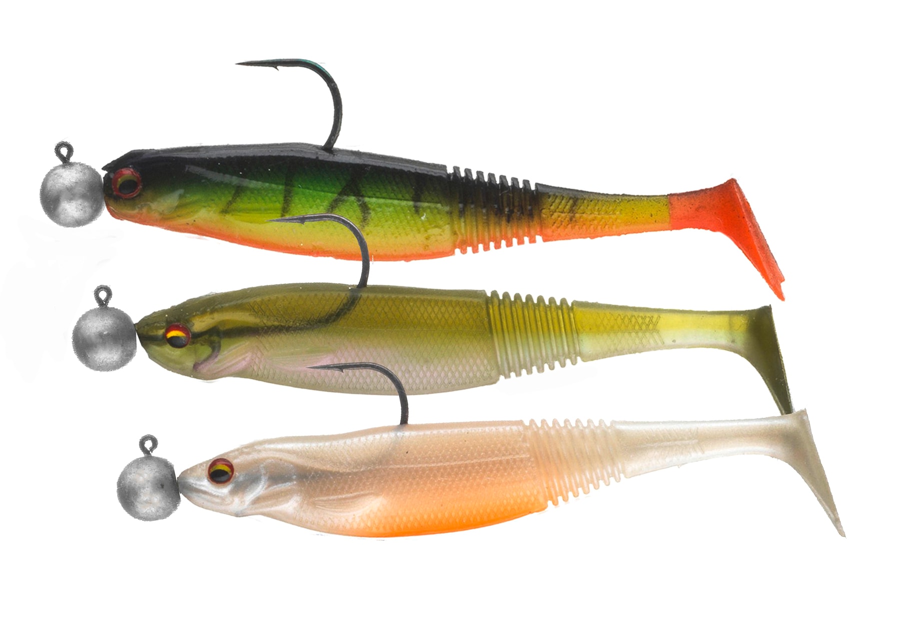30 Leures Souples Daiwa Prorex Classic DF - Ghost Perch 12,5 Cm - Aileron De Canard