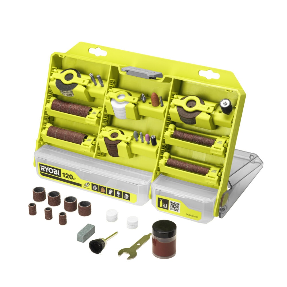 Ryobi RAR800K-120 Kit för slipning 120 delar 3,2mm fäste