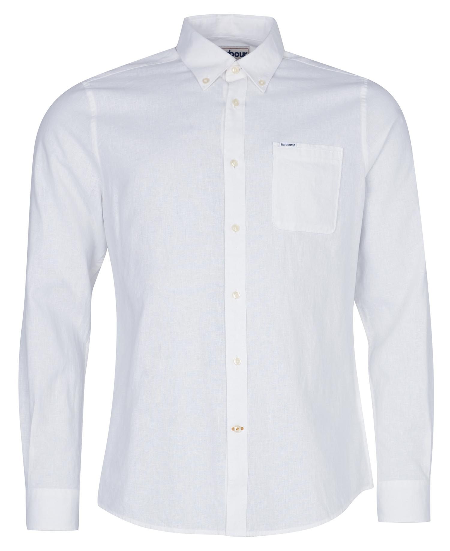 Barbour Nelson Tailored Shirt hvit menn