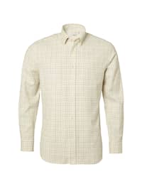 Chevalier Redway Shooting Fit Wool Shirt Men Cloudberry Yellow Tattersall