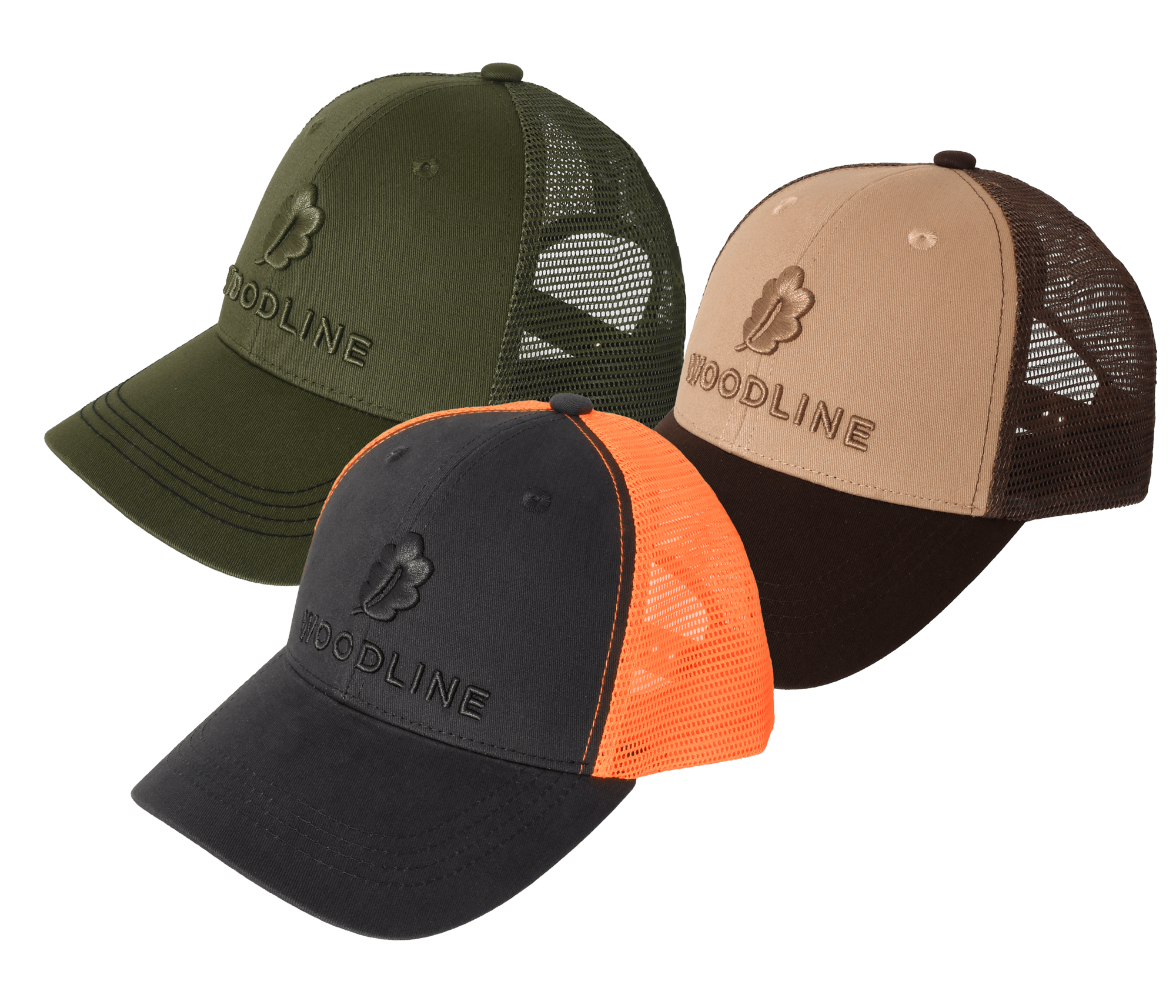 Woodline Trucker Caps 3er-Pack