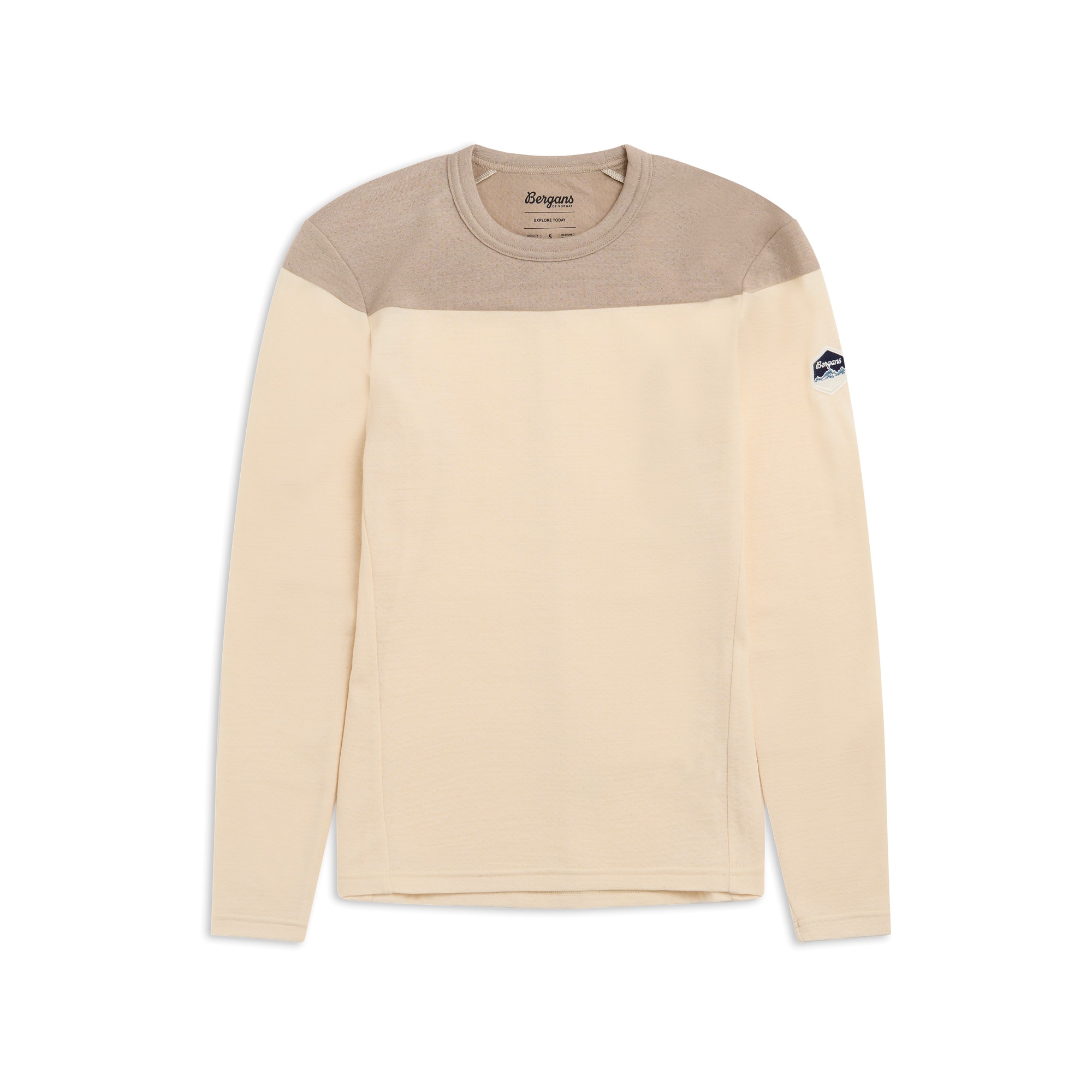 Bergans Inner:Dual Merino L/S Ulltrøye Dame Creme/Beige