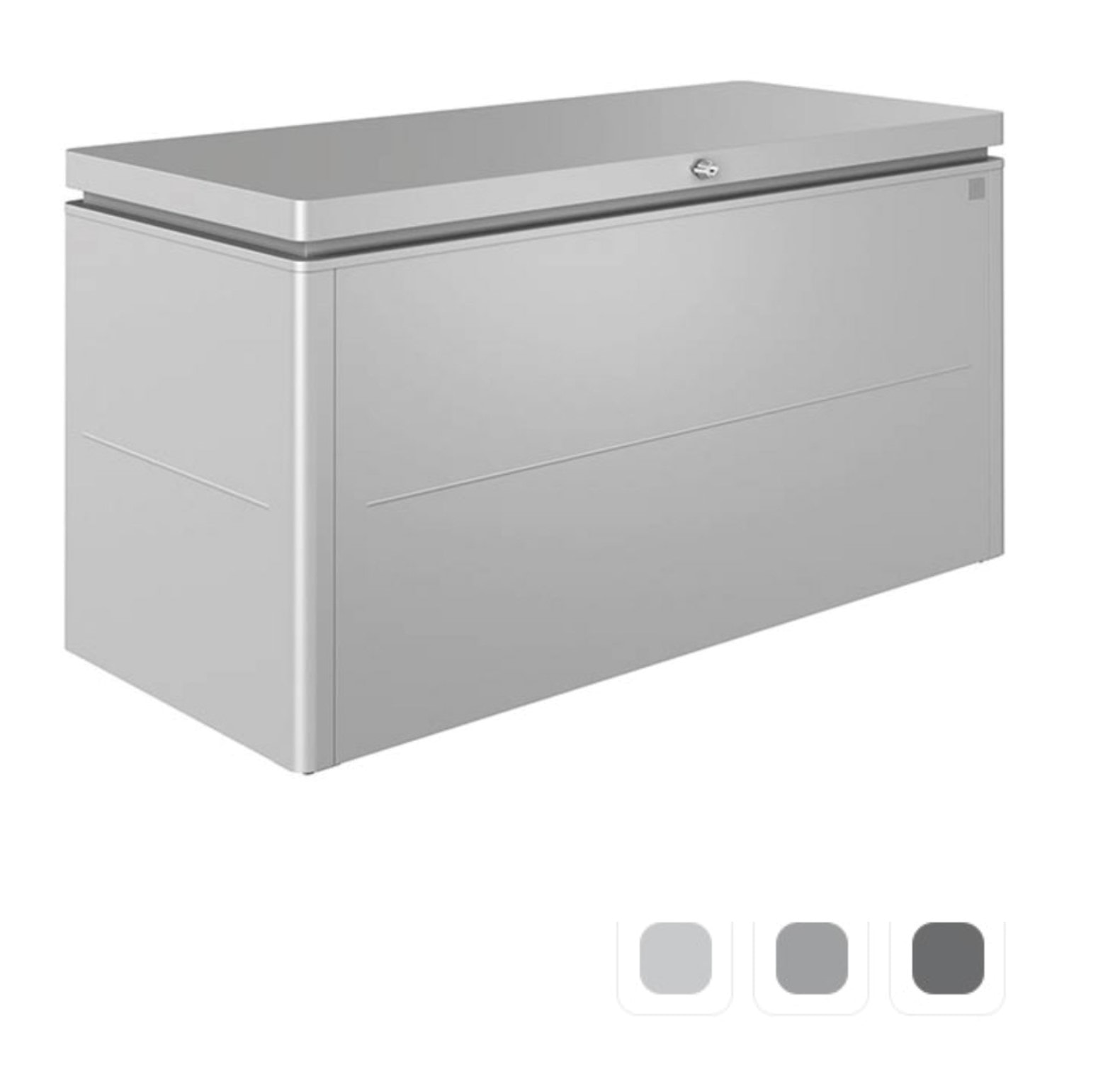 Biohort LoungeBox 200 i mørkegrå metallic 200 x 84 x 88,5 cm