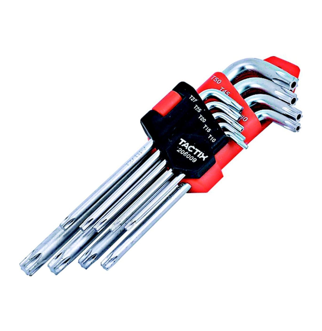 Tactix Torxnøglesæt m/9 dele